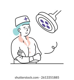 Nurse power Vector Style Illustration