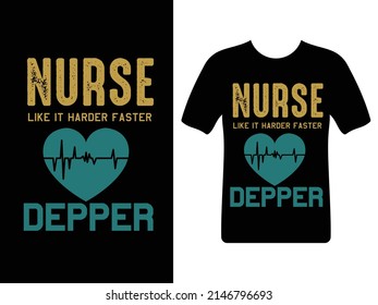  Nurse practitioner t-shirt design. Nurse t-shirt, nursing, correctional nurse, doctor, practitioner t shirt design template. T shirt vector. Heart of a Nurse vector design