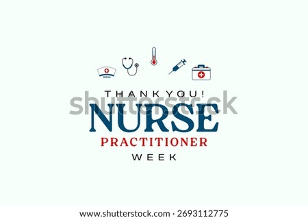 Nurse Practitioner Week holiday concept vector