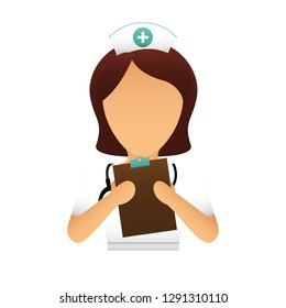 nurse with prescription icon image