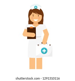 nurse with prescription icon image