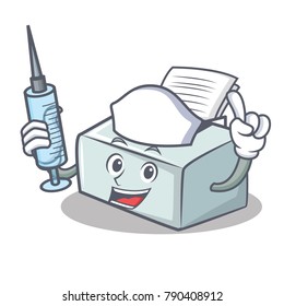 Nurse printer character cartoon style