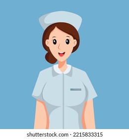 Nurse Profession Character Design Illustration