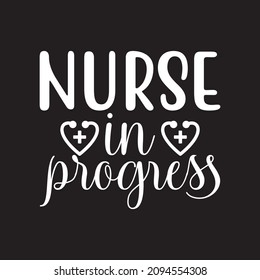 Nurse in progress vector file