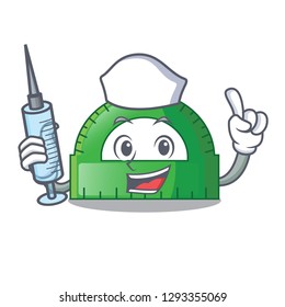Nurse protractor in a the cartoon bag