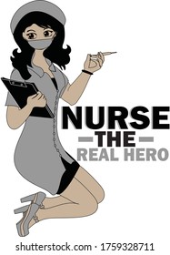 nurse the real hero tshirt 