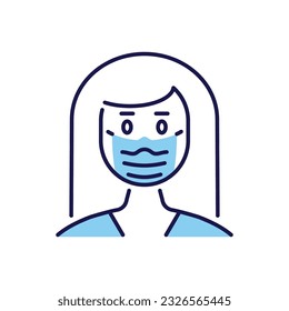 Nurse related vector icon. Nurse sign. Isolated on white background. Editable vector illustration