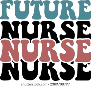 Nurse retro design and digital download