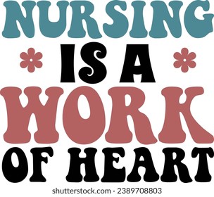 Nurse retro design and digital download