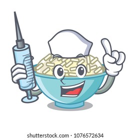 Nurse rice bowl character cartoon