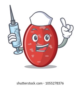 Nurse salami character cartoon style