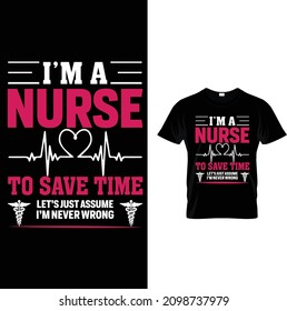 I'm a nurse to save time let's just assume i am never wrong.