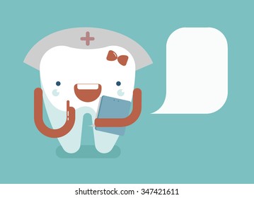 Nurse is saying something about dental