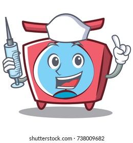 Nurse scale character cartoon style