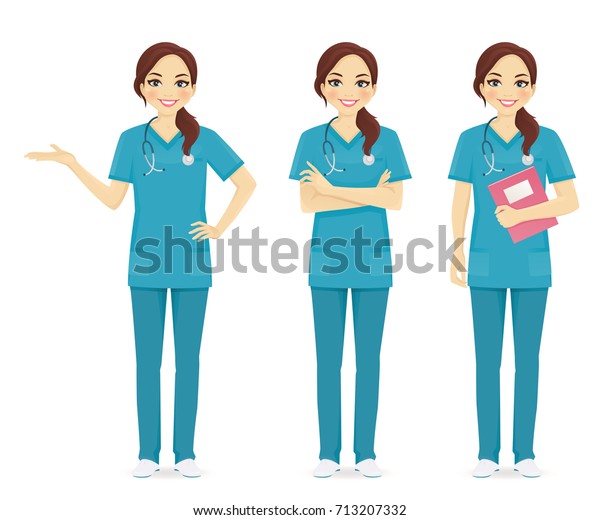 Download Nurse Set Vector Illustration Stock Vector (Royalty Free ...