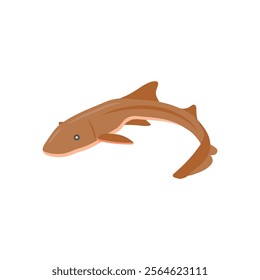 Nurse Shark Seafood Vector Illustration, Isolated