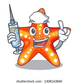 Nurse starfish in the cartoon shape funny