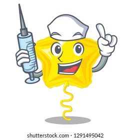 Nurse stars ballon isolated in the character