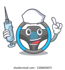 Nurse steering wheel in the character shape