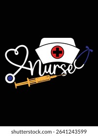 Nurse Stethoscope Heartbeat Cutting Printable Files