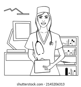 107 Healthcare Adult Coloring Page Images, Stock Photos & Vectors ...