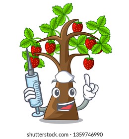 Nurse strawberry tree in the mascot pots