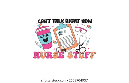 Nurse Stuff Sublimation T-Shirt Design