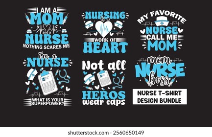 Nurse Sublimation T-Shirt Design Bundle