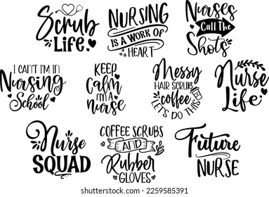 Nurse SVG Bundle, Nurse Quotes SVG, Doctor Svg, Nurse Superhero,  svg