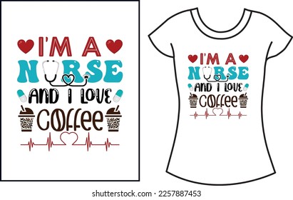 Nurse svg t shirt design.Nurse gift t shirt design.