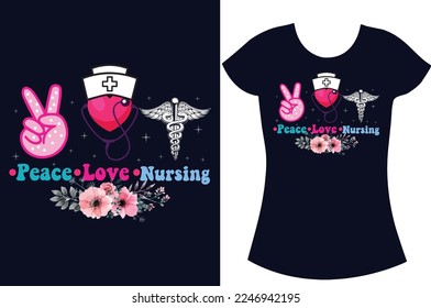 Nurse SVG typography t shirt design.Nurse shirt design, Retired-nurse and school nurse t shirt gift design. svg
