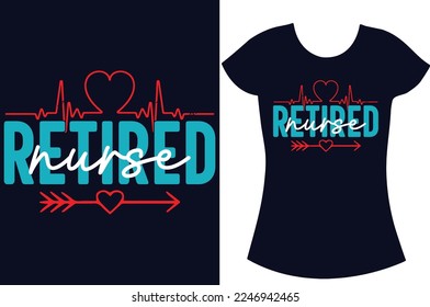 Nurse SVG typography t shirt design.Nurse shirt design,