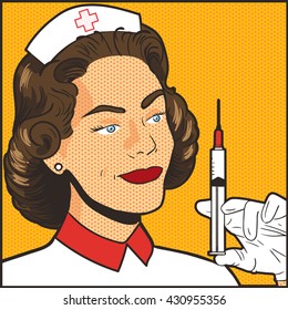 nurse with syringe