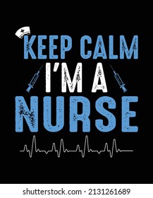 Nurse T shirt design graphic template