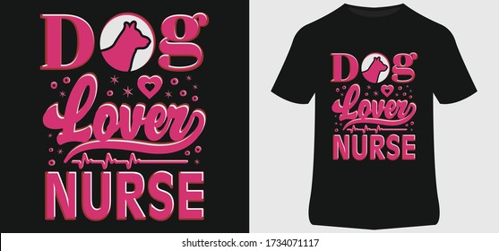 Nurse t shirt design . Nurse t shirt design quote . T shirt , print template , lettering and typography design .