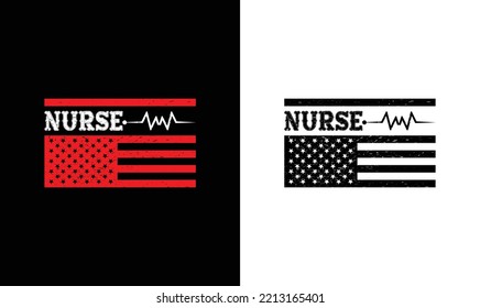 Nurse T shirt design, typography