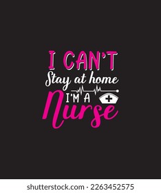 Nurse t shirt design. typography nurse t shirt design vector
