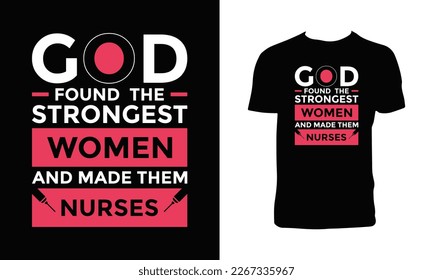 Nurse T Shirt Design And Vector Illustration. 