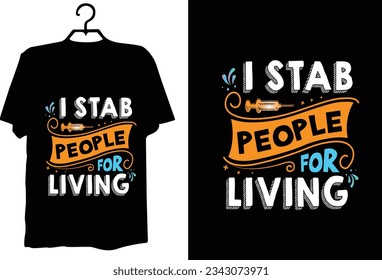 Nurse t shirt design vector