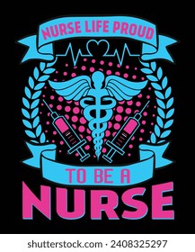 Nurse t shirt design and vector