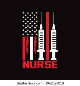 nurse t shirt template design