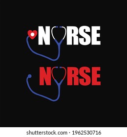 nurse t shirt template design