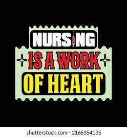 Nurse t shirt and typography design