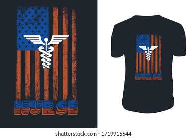 nurse t shirts design. Can be used for prints bags, t-shirts, posters, cards. Vector graphic, typographic poster, vintage, label.