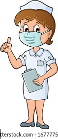 Nurse theme image 1 - eps10 vector illustration.