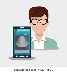 nurse tools service kit vector illustration graphic