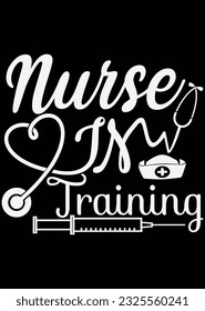 Nurse In Training Art File eps cut file for cutting machine