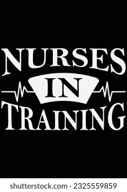 Nurse In Training Cut eps cut file for cutting machine