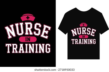 Enfermera en entrenamiento Diseño de camisetas
