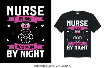 nurse t-shirt design. awesome medical graphic t shirt. calligraphy, trendy nurse, doctor, typographic, textile Perfect for print items and bags, sticker, mug, template, banner